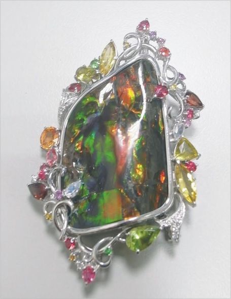 Natural Ammolite  天然斑彩石